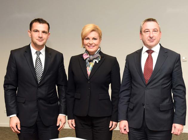 Kolinda Grabar-Kitarović, Matija Posavec, Predrag Štromar