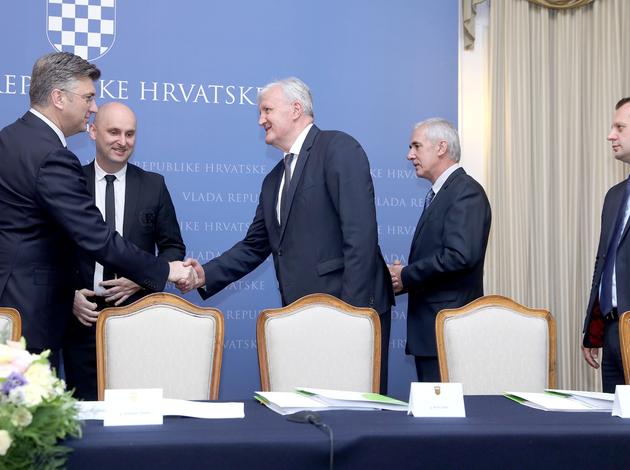 Božo Galić i Andrej Plenković