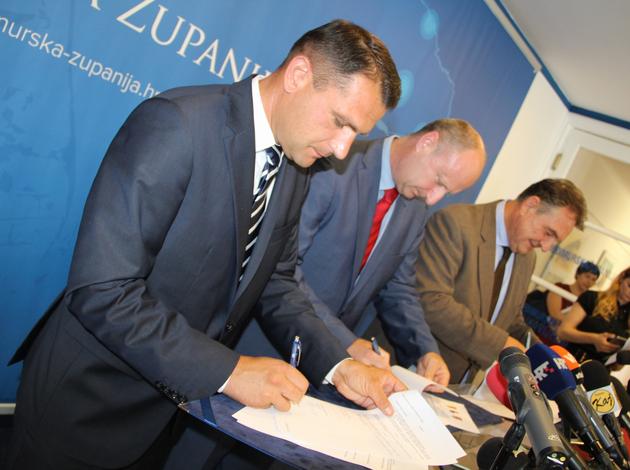 Potpisivanje projekta Sjever Hrvatske