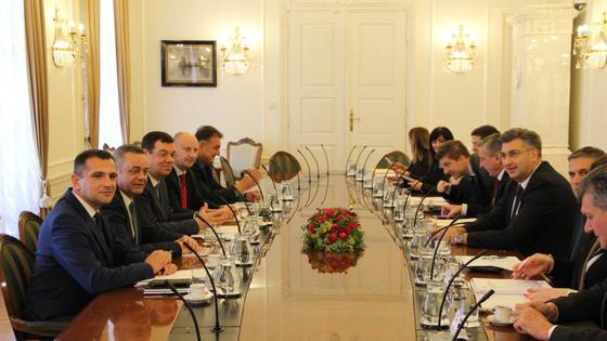 Pet župana na sastanku s premijerom Andrejem Plenkovićem