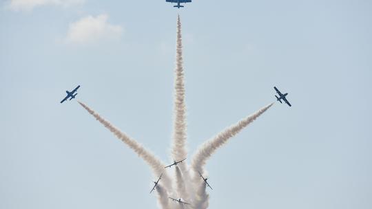 Spektakularan nastup talijanskih pilota povodom Dana 93. zrakoplovne baze Zemunik
