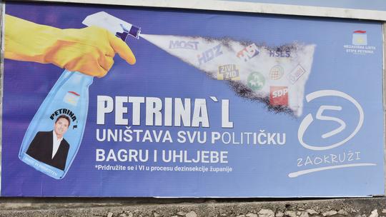 Predizborni plakat Stipe Petrine