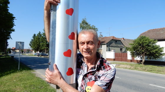 Željko Lukić i crvena srca u Borovu
