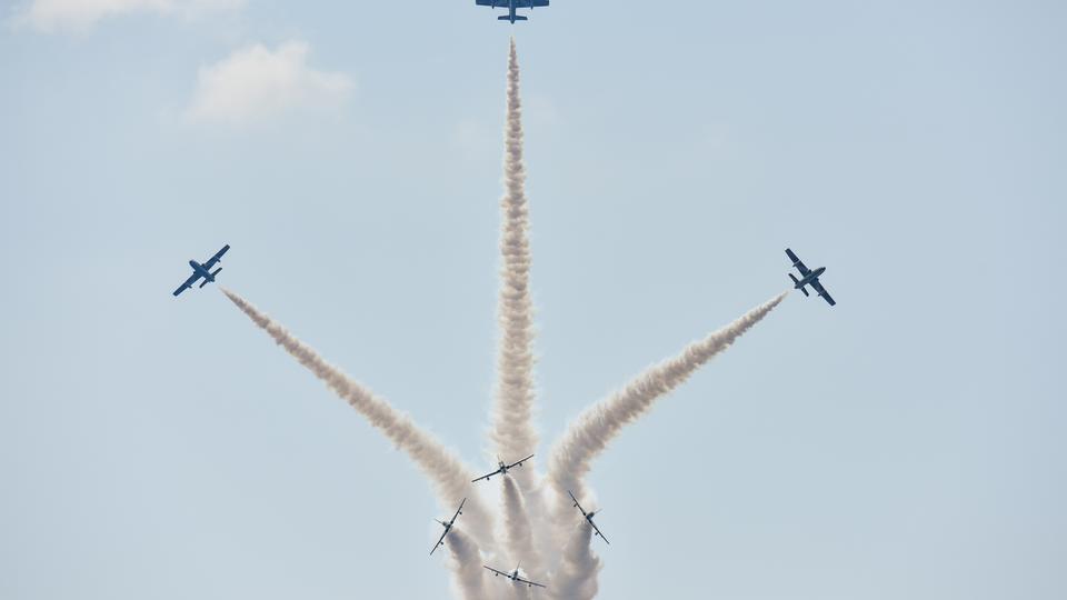 Spektakularan nastup talijanskih pilota povodom Dana 93. zrakoplovne baze Zemunik