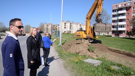 Kristina Ikić Baniček obišla gradilišta u gradu