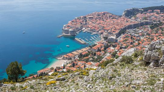 Pogleda na dubrovnik sa Srđa