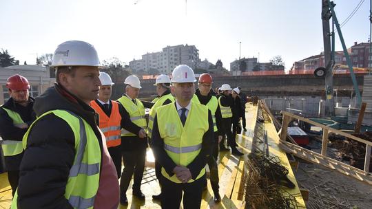 Pulski gradonačelnik Boris miletić obišao gradilište bazena