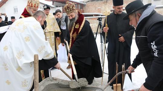 Polaganje kamena temeljca za pravoslavnu crkvu
