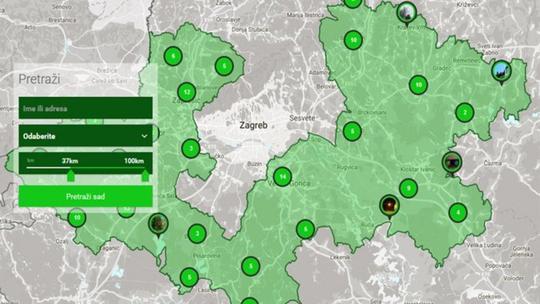 interaktivna karta zagrebačke županije INTERAKTIVNA KARTA | lokalni.hr interaktivna karta zagrebačke županije