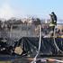 Više od 12 sati gasili požar u balama plastike i papira u dvorištu Unijapapira