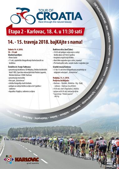 Ususret utrci 'Tour of Croatia' Bike vikend u Karlovcu