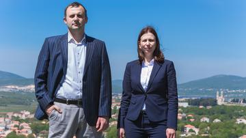 Načelnik općine Dugopolje Perica Bosančić i njegova zamjenica Anita Marasović
