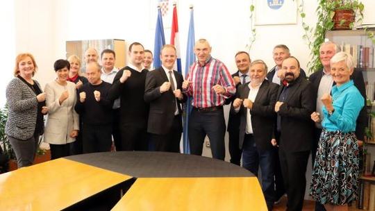 Prijam za predstavnike Hrvatskog boksačkog saveza u gradskoj vijećnici