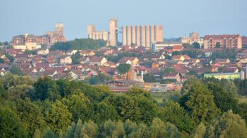 Pogled iz naselja Novoseljani na Bjelovar