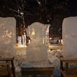 Ledene skulpture koje su izradili članovi Udruge Slama