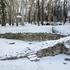 Arheološki park Siscia in situ prekrio snijeg