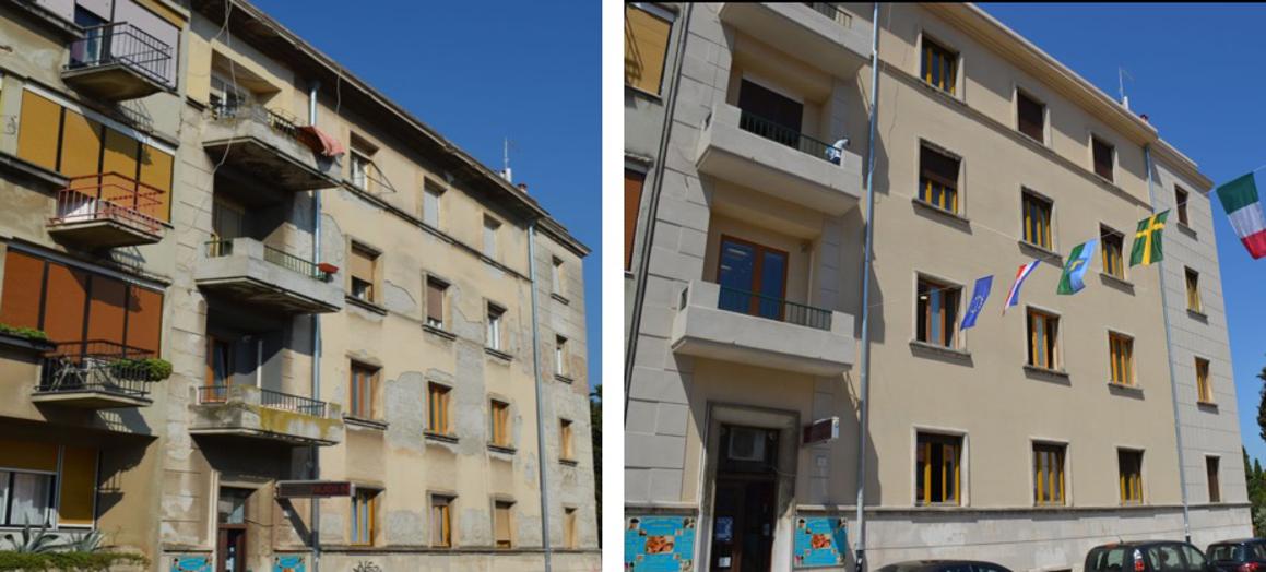 Obnovljena ‘doktorska’ zgrada nasuprot Arene u Puli; dobila je novi krov i pročelje