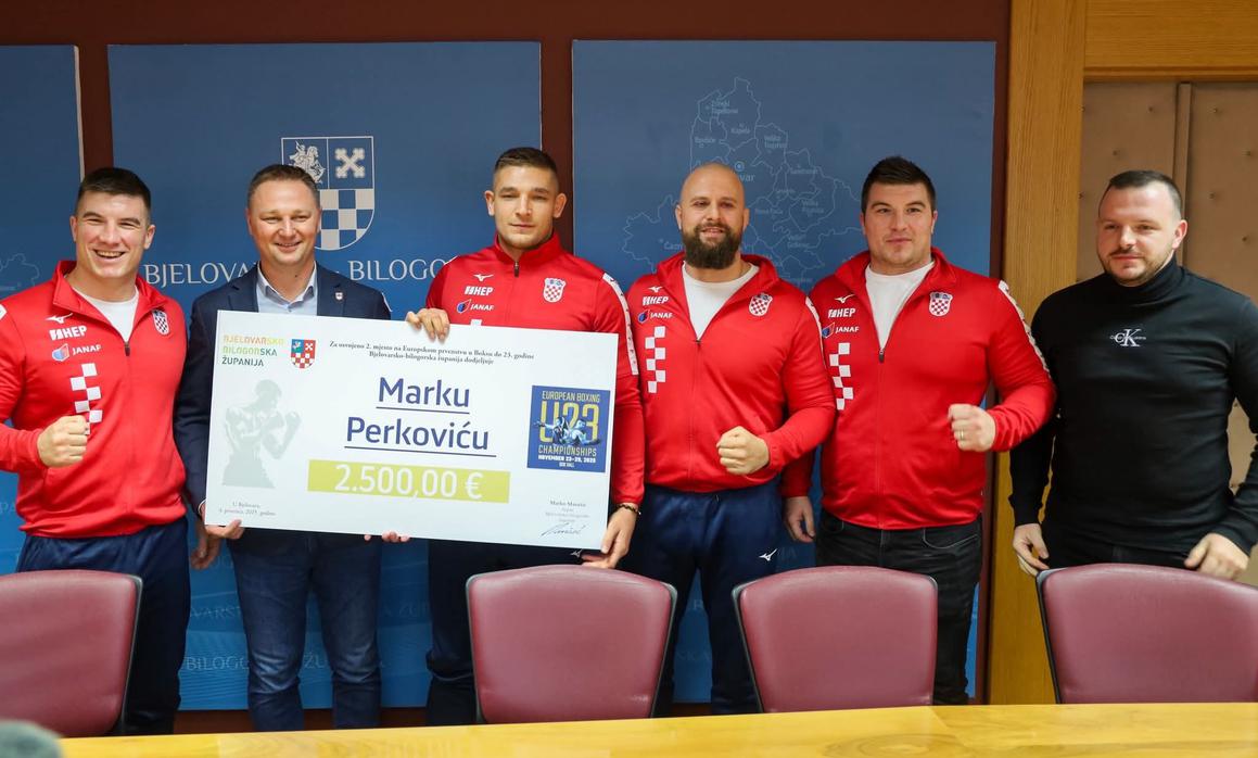Županija nagradila viceprvaka Europe Marka Perkovića