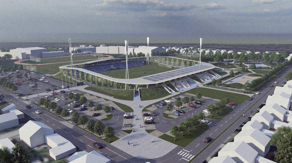 FOTO Arena Bjelovar: uz stadion s tribinama za 5000 gledatelja grade i modernu streljanu, bit će prva takva u Hrvatskoj
