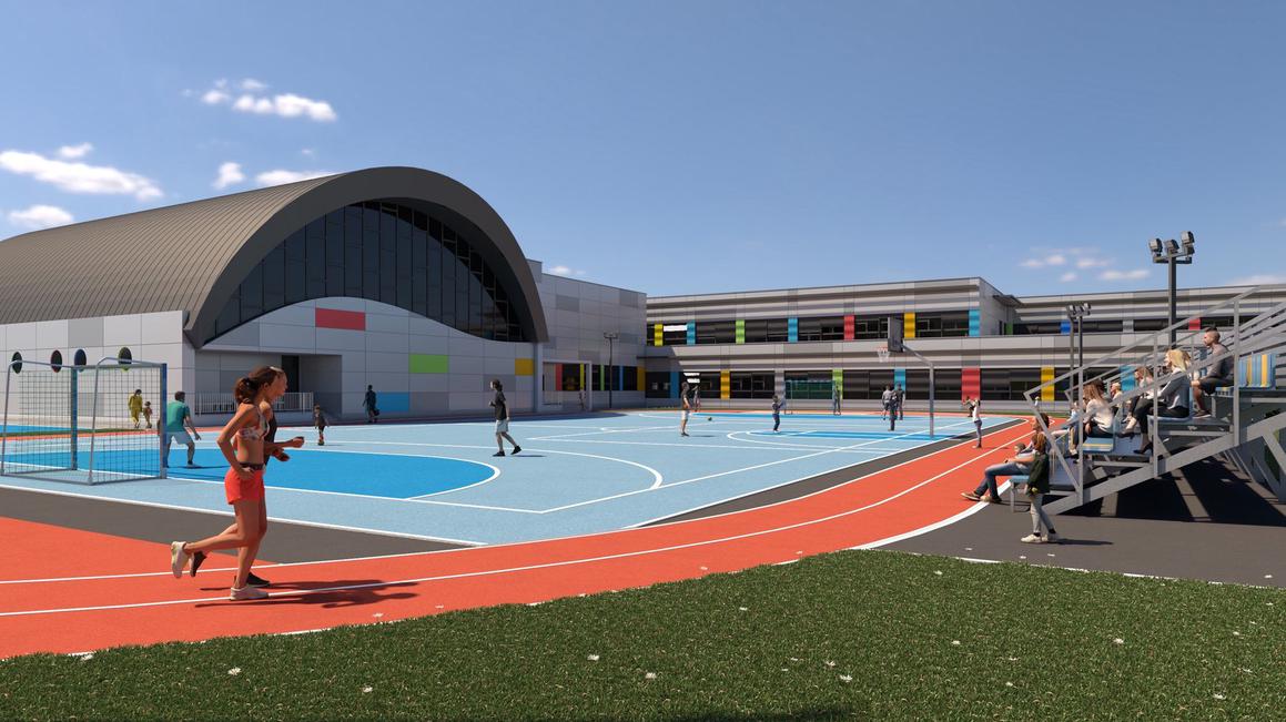 Nova škola za 418 učenika s 21 učionicom, kabinetima, knjižnicom...