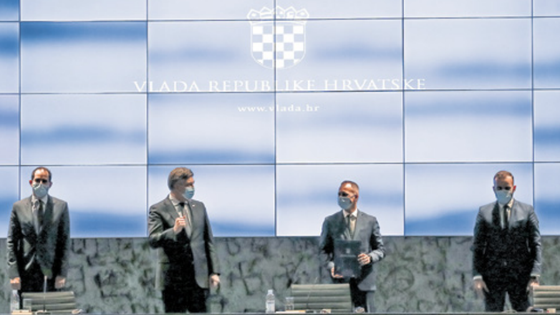 Ministar Aladrović i župan Andrović potpisali su ugovor za dodjelu bespovratnih sredstava za projekt sigurne kuće u prisutnosti premijera Plenkovića i ministra Malenice