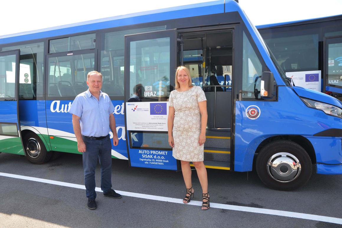 U Sisak stiglo 20 novih autobusa: EU plaća ukupno 187 autobusa za 9 gradova