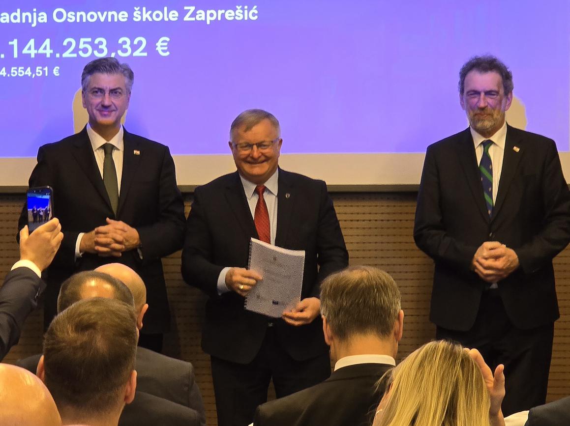 Zaprešiću ugovor od 21,83 milijuna eura za novu osnovnu školu