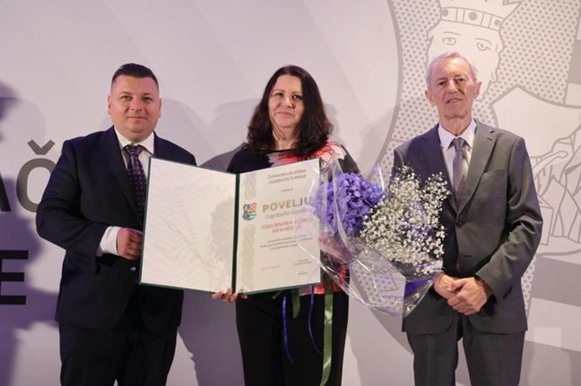 Povelje županije Folklornom ansamblu Sv. Nedelja i Gordani Kovačić