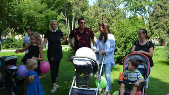 Župan Damir Bajs podržao je tjedan dojenja družeći se s majkama i djecom