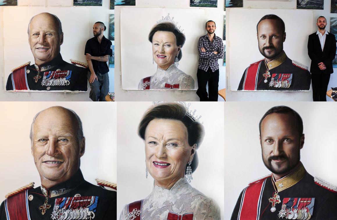 Bjelovarac s norveškom adresom naslikao portrete kraljevske obitelji
