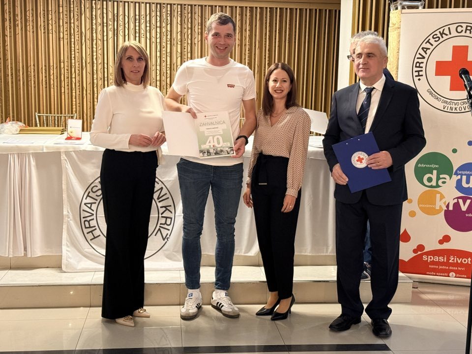 Ove je godine priznanja vinkovačkog Crvenog križa primilo 273 darovatelja
